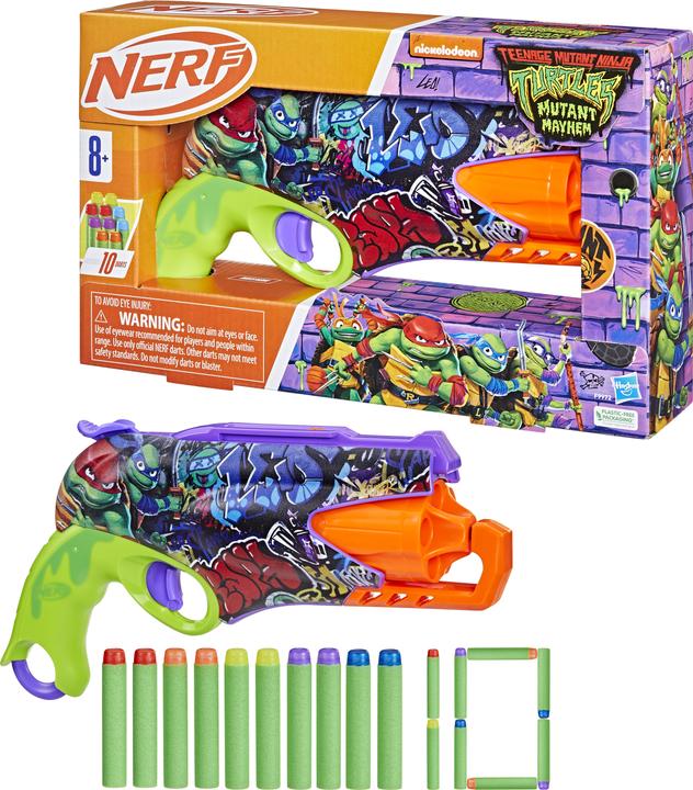 Actual product image Nerf Teenage Mutant Ninja Turtles Blaster