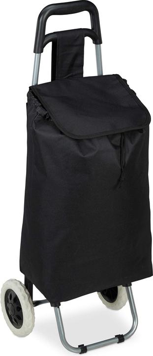 Actual product image Relaxdays Folding Shopping Trolley, Removable 28L Tote