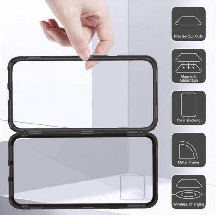 Produktbild G-Case Samsung Galaxy M51 Aluminium Magnetic Glass Case Hülle (Samsung Galaxy M51)