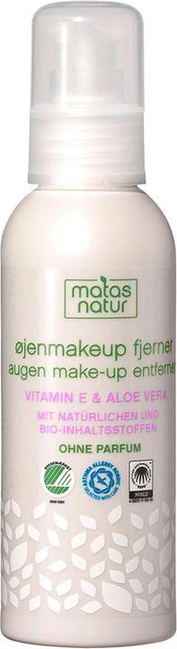 Actual product image Matas Natural Eye Make-up Remover with Organic Aloe Vera and Vitamin E (Make-up remover, 125 ml)