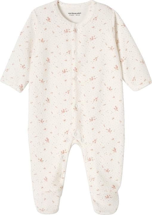 Vertbaudet 3er-Pack Baby Samt-Strampler BASIC