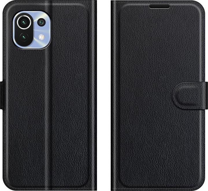 Actual product image Cover-Discount Xiaomi Mi 11 Lite - leather case cover black (Xiaomi Mi 11 Lite)