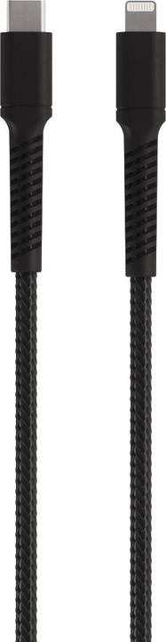Produktbild Vivanco Longlife Lightning Kabel, Nylon, USB-C Stecker <> Lightning Stecker, 27W, schwarz, 2,5m (2.50 m, USB 2.0, 30 W)