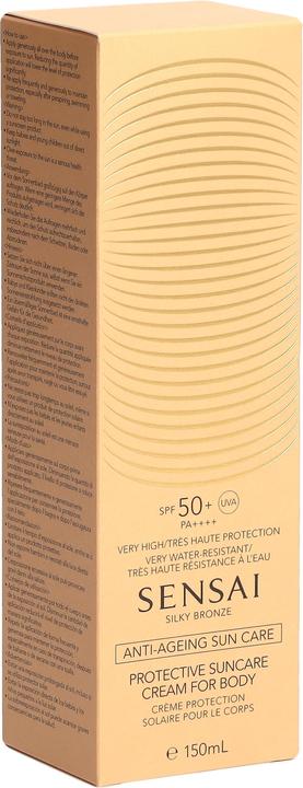 Actual product image Sensai Silky Bronze Protective Suncare Cream For Body 50+ 150ml (Sun cream face, SPF 50+, 150 ml)