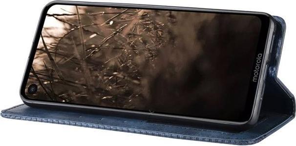 Produktbild MU Style Vintage Style Leder Bookcover Hülle (Motorola One Vision)