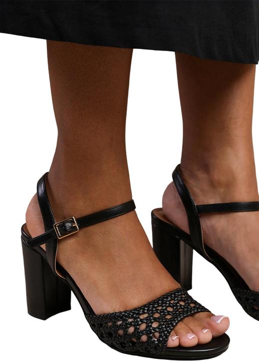 Actual product image Where's That From Womens/Ladies Cuba Plaited PU Medium Block Heel Sandals (40)