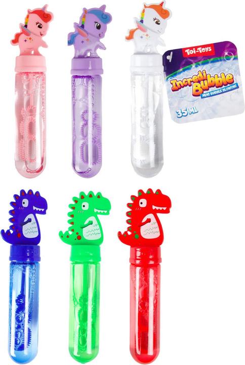 Toi-Toys Bubbelstaf Dino & Eenhoorn, 24 stuks.