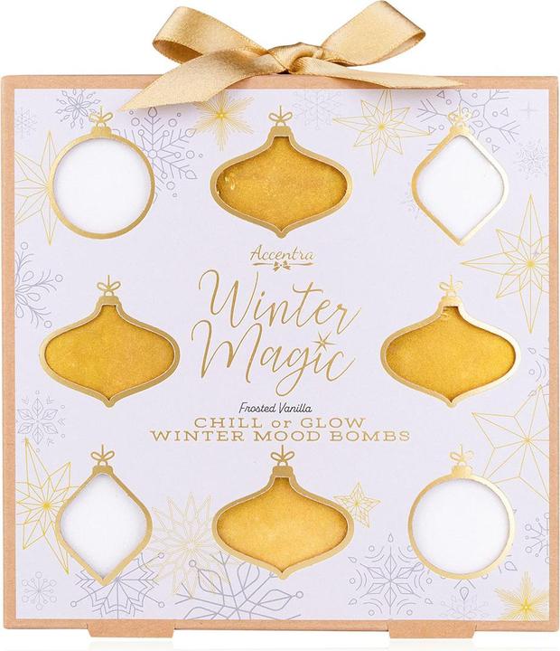 Produktbild Accentra Badebombe WINTER MAGIC in Geschenkbox, Duft: Frosted Vanilla (Badekugeln)