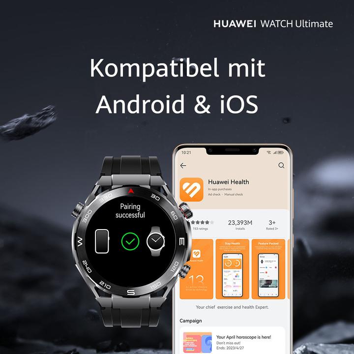 Produktbild Huawei Watch Ultimate Voyage Blue (48.50 mm, nur WLAN)
