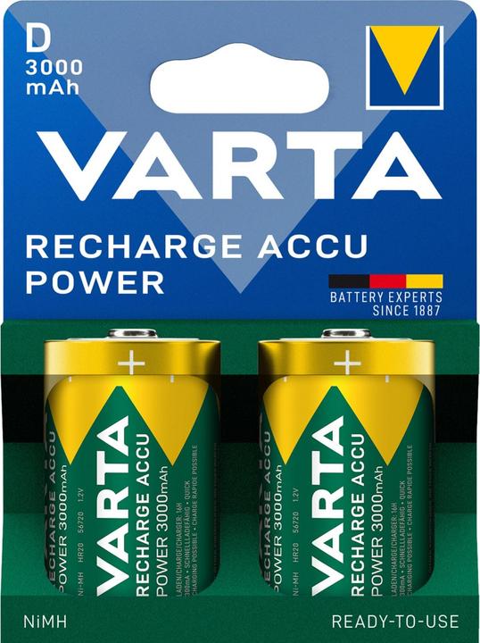 Immagine prodotto Varta Accu D Power 3000mAh 2er Bli (2 pz., D, 3000 mAh)