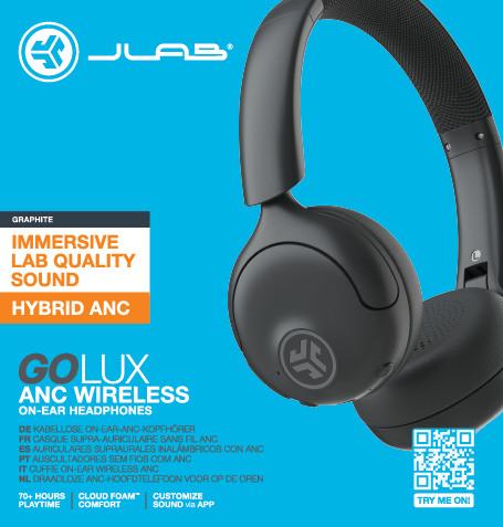 Produktbild JLab Audio GO LUX ANC - Headphones (ANC, 70 h, Kabellos)
