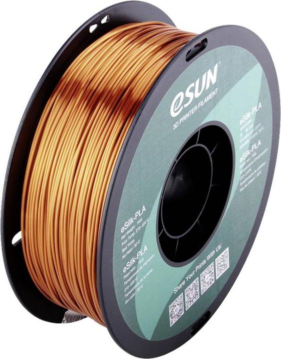 eSUN eSilk-PLA Copper Filament PLA 1.75 mm 1 kg Kupfer (metallic) (PLA, 1.75 mm, 1000 g, Kupfer)