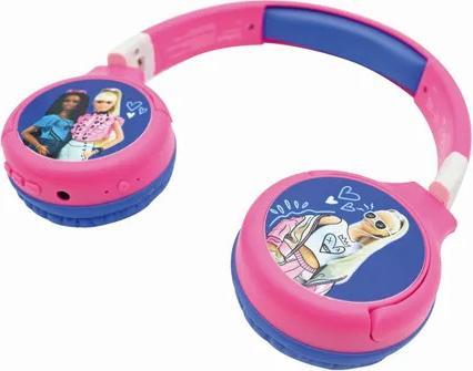 Image du produit Lexibook Casque Barbie pour enfants, 2 en 1 Bluetooth et connexion filaire, pliable, limitation de volume