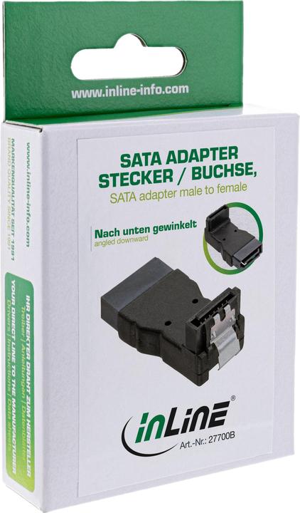 Produktbild InLine SATA Adapter Stecker/Buchse gewinkelt unten
