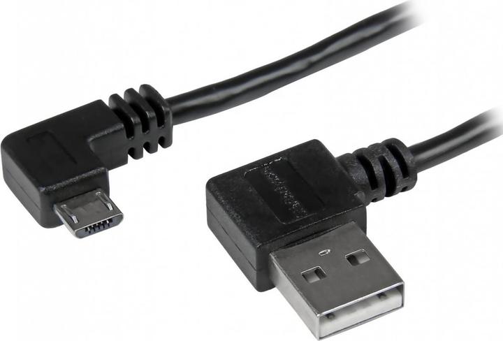 Produktbild StarTech Micro USB Kabel mit rechts gewinkelten Anschlüssen - Stecker/Stecker - 2m - USB A zu Micro B Ansc... (2 m, USB 2.0)