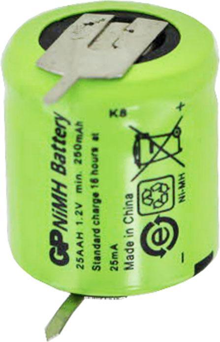 Immagine prodotto GP Batteries Akku Sanyo N-110AA, 1/3 AA Mignon mit 1-er Print Kontakten (1 pz., 1/3 AA, 110 mAh)