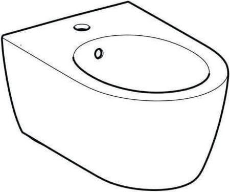 Actual product image Geberit Bidet Keramag / iCon wall-hung white with coating 501898008