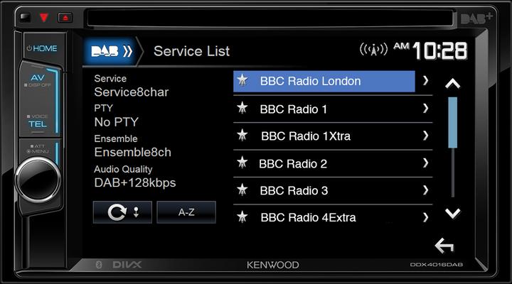 Produktbild Kenwood Corp. DDX4016DAB ohne DAB-Antenne