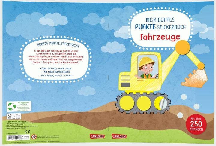 Produktbild Mein buntes Punkte-Stickerbuch: Fahrzeuge