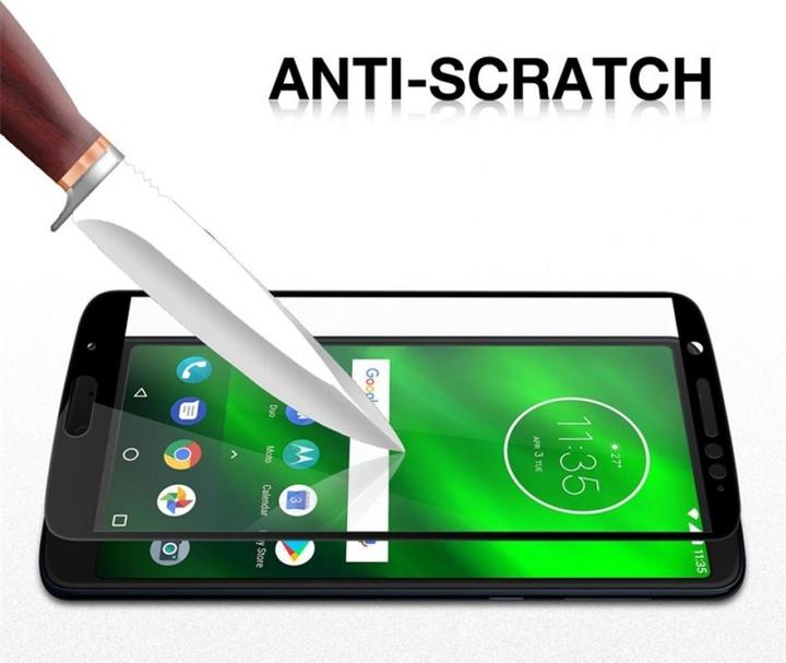 Produktbild Screenguard Motorola Moto G6 Plus Full Screen Panzerglas Schutzfolie 2.5D 9H (1 Stück, Motorola Moto G6 Plus)