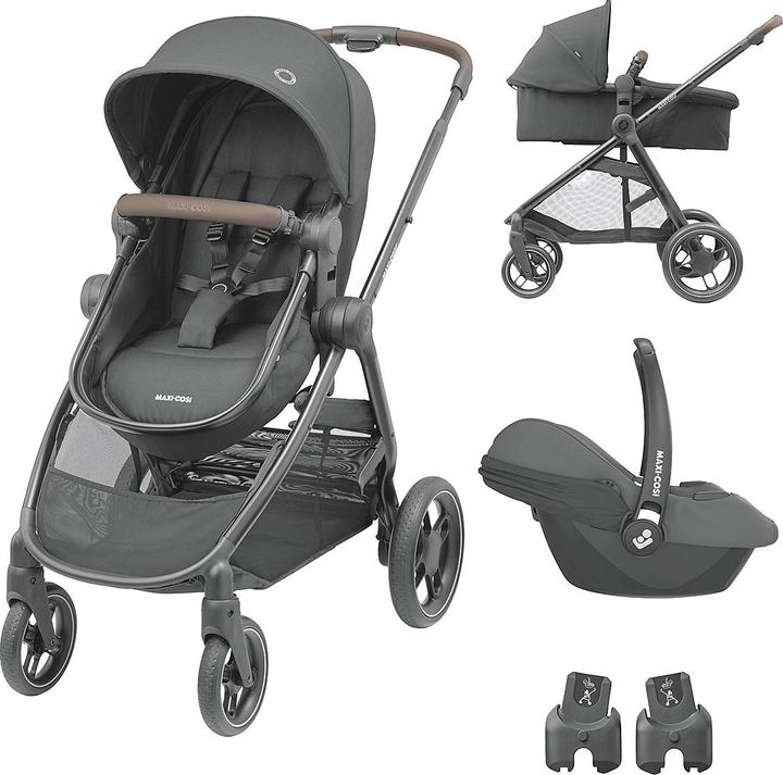 Produktbild Maxi-Cosi Zelia 3 Essential Graphite (Black Frame & Brown Leather)