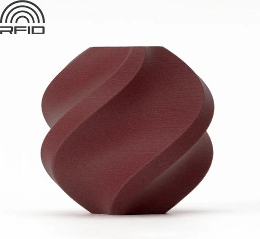 Actual product image Bambu Lab PLA CF - Burgundy Red - 1.75mm (PLA-CF, 1.75 mm, Red)