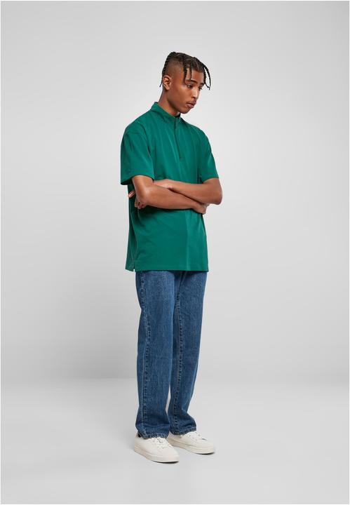 Actual product image Urban Classics Boxy Zip Pique Tee - 17004 (XS)