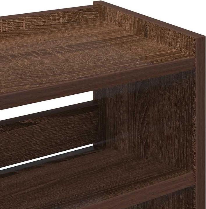 Produktbild VidaXL Schuhregal Braun Eichen-Optik 60x25x62 cm Holzwerkstoff