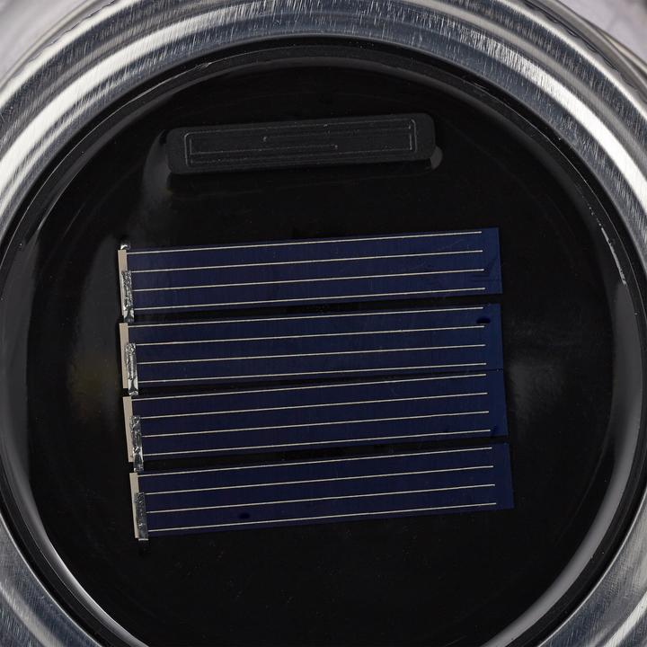 Actual product image Relaxdays Set of 2 LED Solar Mason Jars (9 x 8 x 13 cm, 2 x)