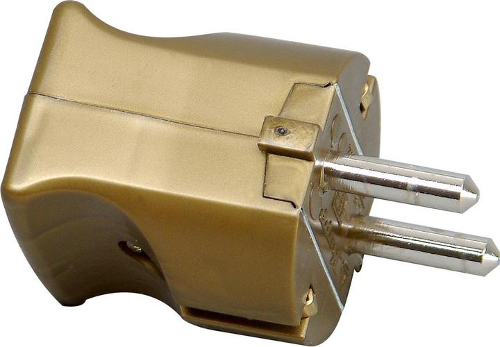 Produktbild Kopp Kunststoff-Schutzkontakt-Stecker, einteiliges Gehäuse, bruchfest, zentrale Einführung, für Kabe