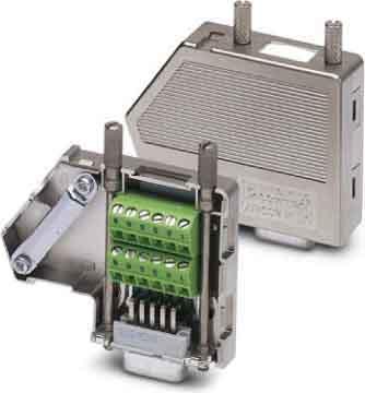 Actual product image Phoenix Contact 9 way M2 field bus D connector,60Vdc/ac
