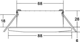 Image du produit Brumberg Spot encastrable CHOOSE IP44 39253153 4,5W 510lm 27/3/4K dim DA68mm nickelmat (510 lm)