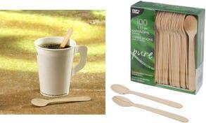 Produktbild Papstar Holz-Kaffeelöffel (100 x)