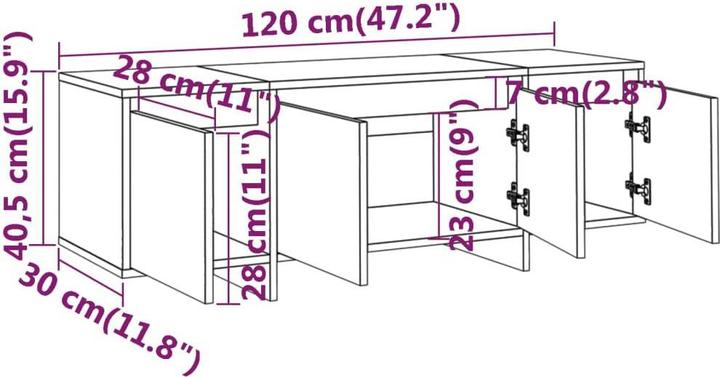 Immagine prodotto VidaXL Walter (120 x 30 x 40,5 cm)