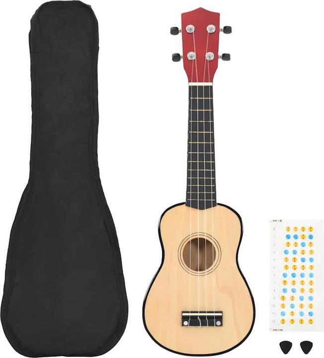 VidaXL Set di ukulele soprano per bambini con borsa 21 (Soprano, Soprano)
