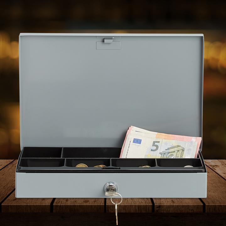 Actual product image Relaxdays Locking Cash Box
