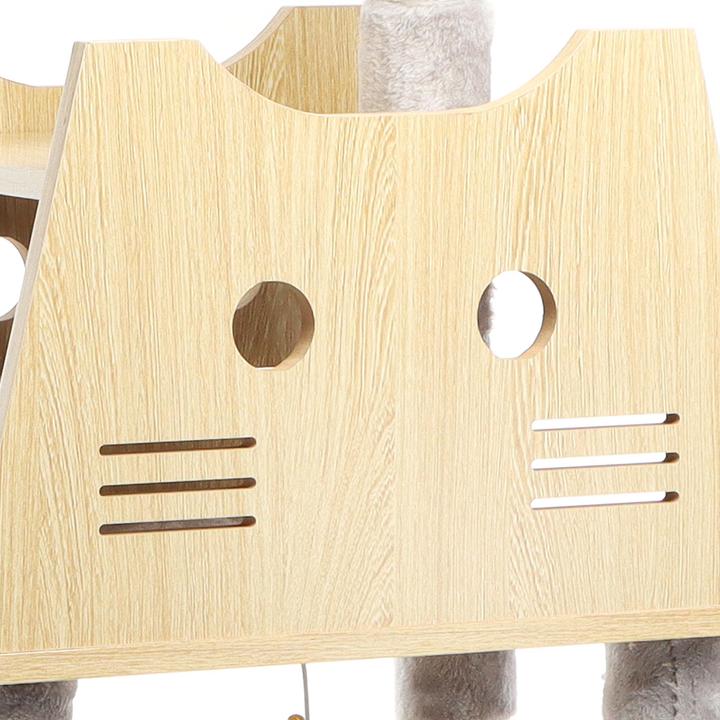 Produktbild Fudajo Kratzbaum (12.60 cm, Holz + Grau)