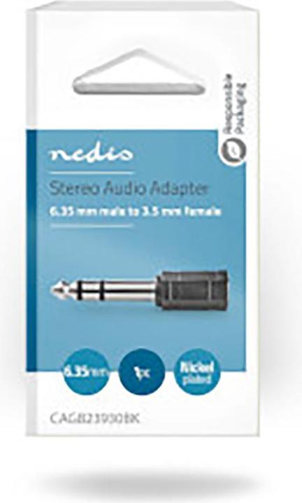 Produktbild Nedis 3.5mm to 6.35mm Stereo Audio Adapter