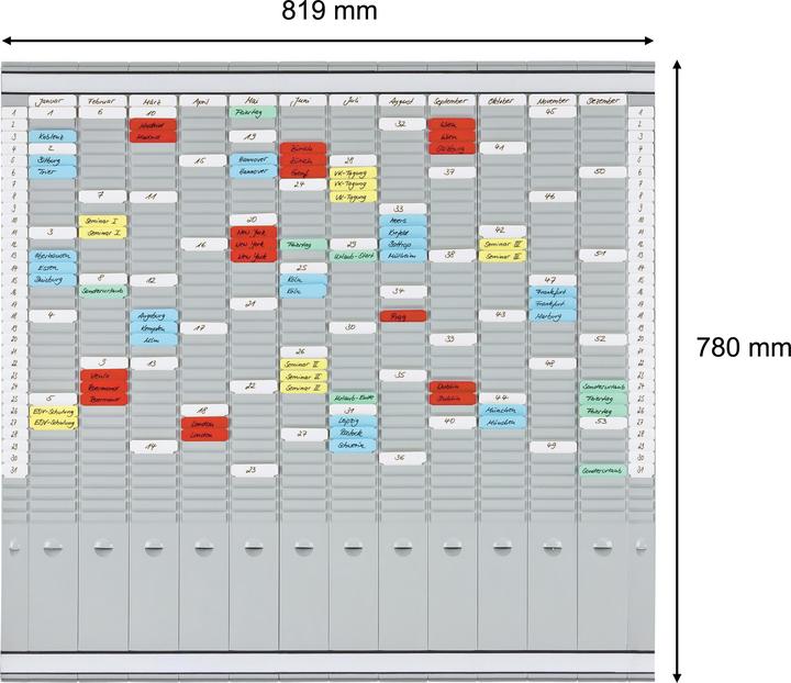 Produktbild Franken PLANTAFEL 12TRÄG.35FÄC (10.5 x 25.5 x 81 cm)