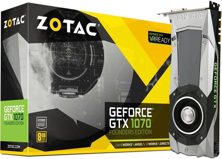 Produktbild Zotac GeForce GTX 1070 Founders Edition (8 GB)