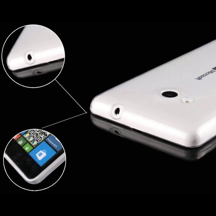 Produktbild König Design Microsoft Lumia 435 Hülle Transparent Silikon Case durchsichtige Handyhülle (Nokia Lumia 435)