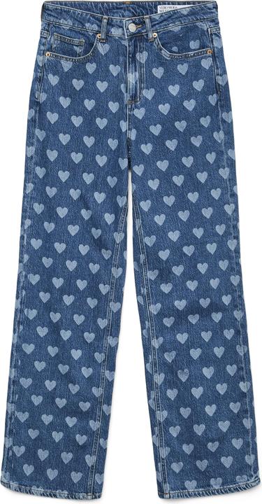 Vero Moda VMTESSA Hohe Taille Weiter Beinschnitt Jeans Weit geschnitten (W27/L30)