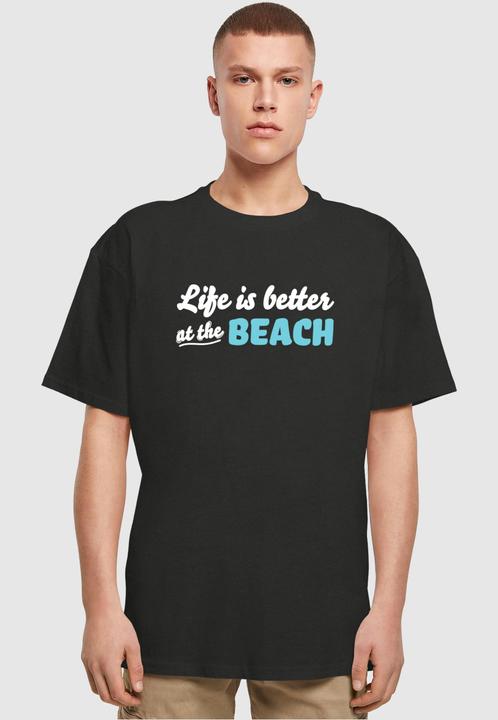 Produktbild Merchcode Summer - Life is better at the beach Heavy Oversize Tee - 116333 (M)