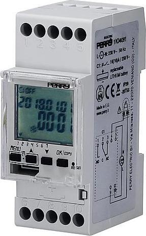 Perry Electric 1IO 4091 Horloge numérique CPU 35 wuTIO avec fonction astronomique