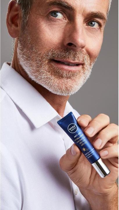 Image du produit NIVEA MEN Crème pour les yeux hyaluronique anti-âge pour hommes (Crème, 15 ml, Jour + nuit)
