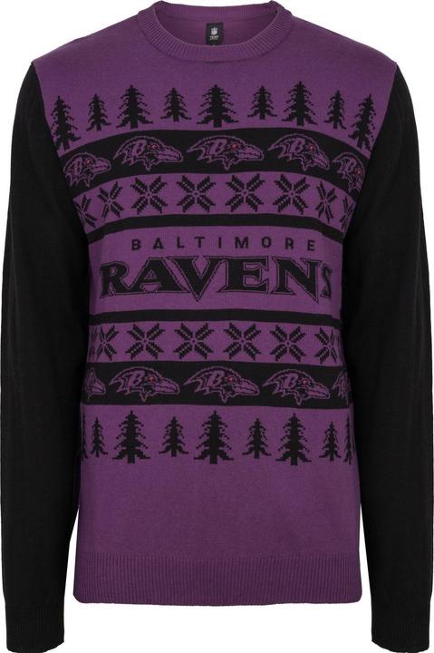 Foco NFL Ugly Sweater XMAS Strick Pullover Baltimore Ravens - L (L)