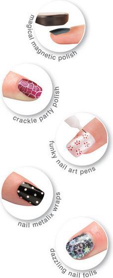 Actual product image Rio Complete Nail Art Shine and Charm ( NADG) (Gold, Purple, Silver, Burgundy)