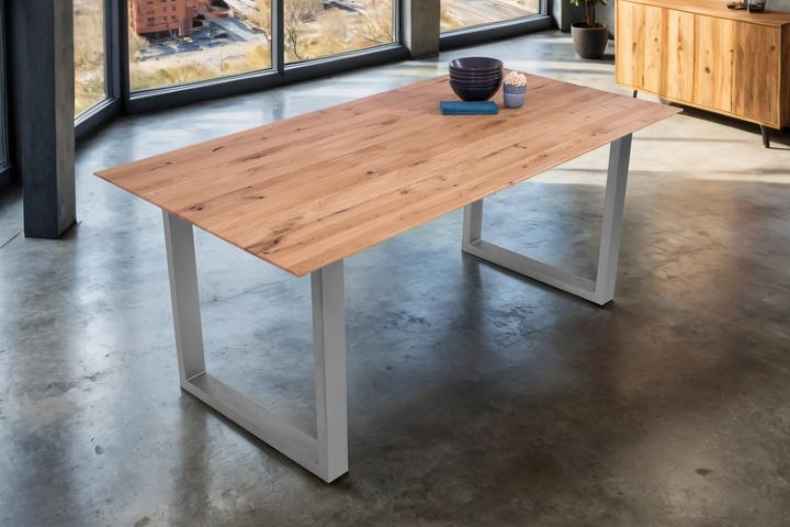 Produktbild SAM LOTTE Schweizer Kante massiv Eiche (180 x 90 x 77 cm)