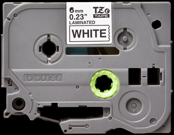 Actual product image Brother TZe-211 (0.60 cm, Black, White)