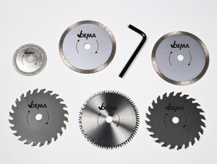 Actual product image Dema Sägeblatt Set 6 tlg. für Mini Handkreissäge